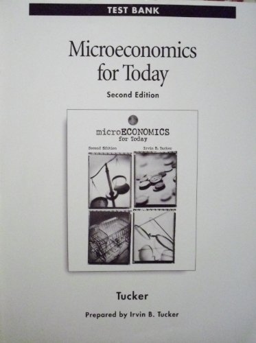 Stock image for Microeconomics For Today, Second Edition Test Bank (2000 Copyright) for sale by ~Bookworksonline~