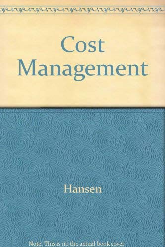 Stock image for Study Guide Cost Management: Accounting and Control for sale by dsmbooks