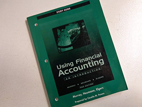 Imagen de archivo de Using Financial Accounting Study Guide a la venta por HPB-Red