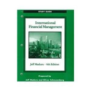 Beispielbild fr Study Guide for International Financial Management zum Verkauf von ThriftBooks-Dallas