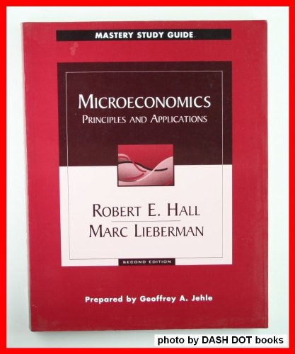 Imagen de archivo de Mastery Study Guide for Microeconomics: Principles and Applications a la venta por HPB-Red