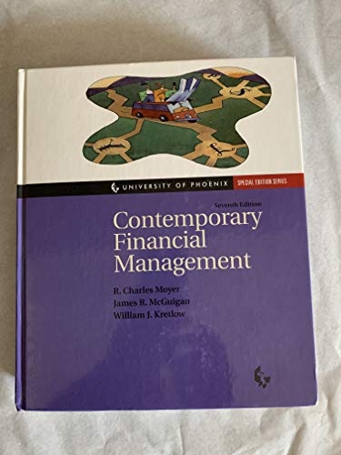 Imagen de archivo de University of Phoenix Contemporary Financial Management a la venta por Better World Books