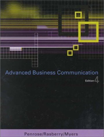 Imagen de archivo de Advanced Business Communication a la venta por Better World Books