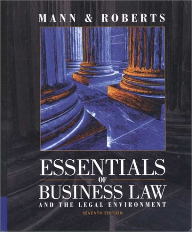 Imagen de archivo de Essentials of Business Law and the Legal Environment a la venta por Wonder Book