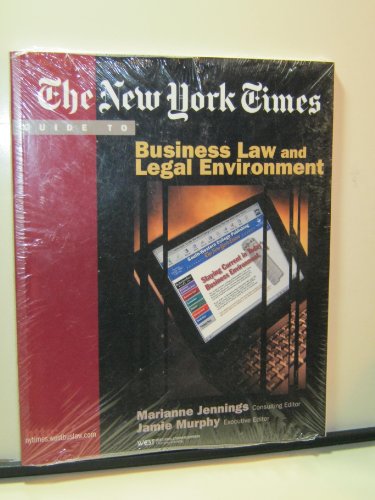 Stock image for The New York Times Guide to Business Law and Legal Environment for sale by BooksRun