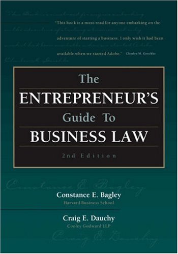 9780324042917: The Entrepreneur's Guide to Business Law