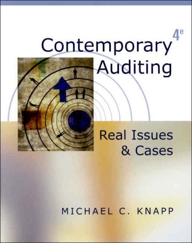 Beispielbild fr Contemporary Auditing : Real Issues and Cases zum Verkauf von Better World Books