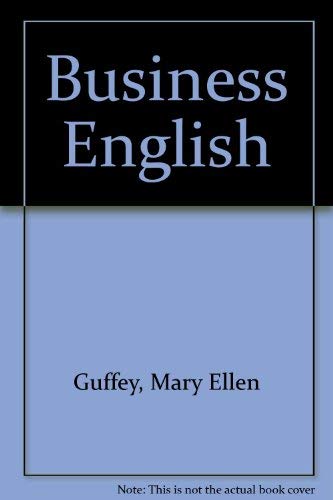 Beispielbild fr Business English zum Verkauf von Omaha Library Friends