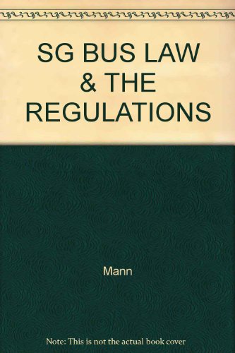 Stock image for Business Law and the Regulation of Business Study Guide for sale by HPB-Red