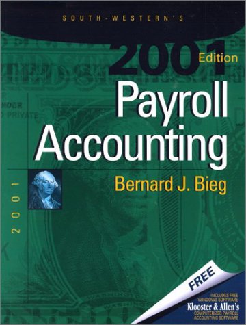 Beispielbild fr 2001 Payroll Accounting zum Verkauf von SecondSale