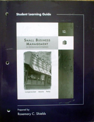 Stock image for Student Learning Guide for Small Business Management for sale by dsmbooks