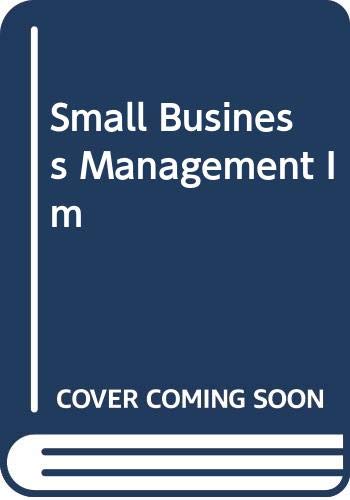 Small Business Management IM (9780324065565) by Longenecker