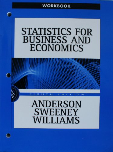 Imagen de archivo de Workbook to accompany Statistics for Business and Economics a la venta por HPB-Red