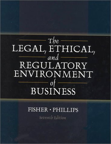 Imagen de archivo de The Legal, Ethical and Regulatory Environment of Business a la venta por BOOKWEST