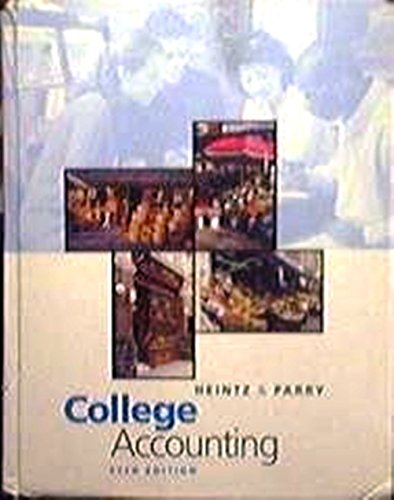 Imagen de archivo de College Accounting, Chapters 1-16 a la venta por HPB-Red