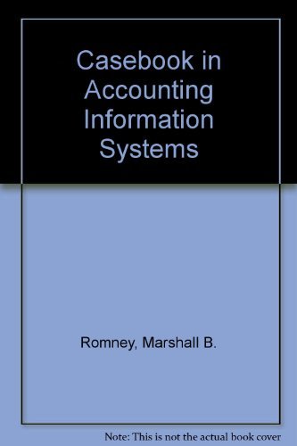 Stock image for Casebook in Accounting Information Systems for sale by BookHolders