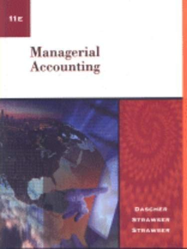 Beispielbild fr Managerial Accounting zum Verkauf von HPB-Red