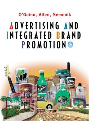 Beispielbild fr Advertising and Integrated Brand Promotion zum Verkauf von Better World Books