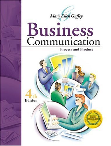 Imagen de archivo de Business Communication: Process and Product a la venta por Ravin Books