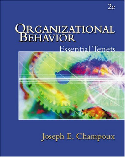 Stock image for Organizational Behavior: Essential Tenets for sale by HPB-Red