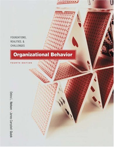 Imagen de archivo de Organizational Behavior: Foundations, Realities, and Challenges a la venta por HPB-Red
