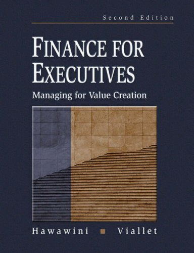 Imagen de archivo de Finance for Executives: Managing for Value Creation a la venta por ThriftBooks-Atlanta