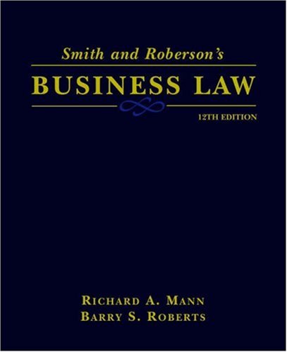 9780324121841: Smith and Roberson's Business Law (Smith & Roberson's Business Law)