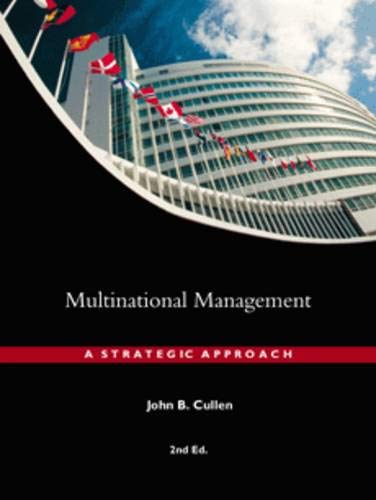 Imagen de archivo de Multinational Management : A Strategic Approach a la venta por Better World Books