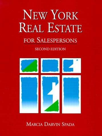 Imagen de archivo de New York Real Estate for Salespersons a la venta por ThriftBooks-Atlanta