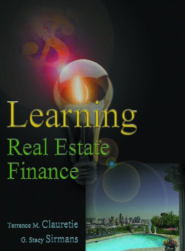 Imagen de archivo de Learning Real Estate Finance a la venta por dsmbooks