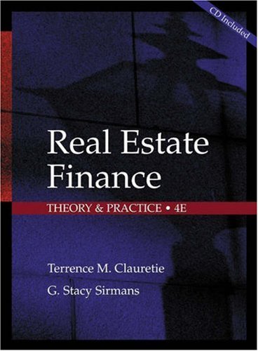Beispielbild fr Real Estate Finance: Theory and Practice zum Verkauf von Bank of Books