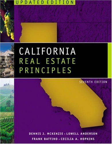 Beispielbild fr California Real Estate Principles, Copyright Update zum Verkauf von Better World Books: West