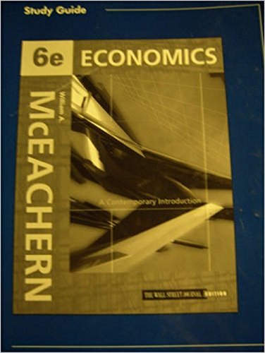 Imagen de archivo de Economics: A Contemporary Introduction, Study Guide a la venta por Bookmans