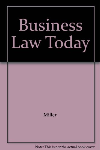 Business Law Today (9780324151770) by William Eric Hollowell