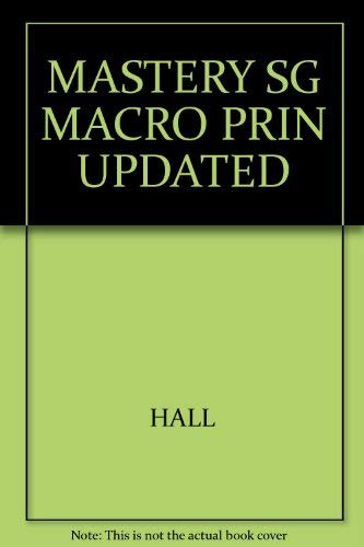 Beispielbild fr Mastery Study Guide to accompany Macroeconomics: Principles and Applications, Revised zum Verkauf von Goodwill Books