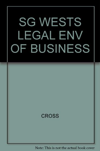 Stock image for Study Guide to Accompany Wests Legal Environment of Business- Texts and Cases, 5th for sale by a2zbooks
