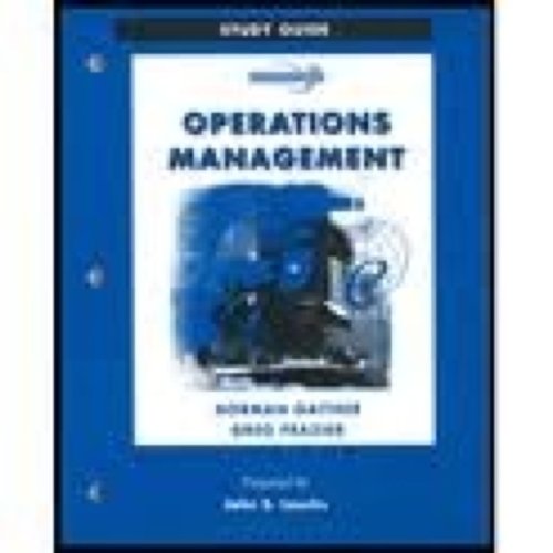 Imagen de archivo de Study Guide to accompany Operations Management with OM Software and Microsoft Project 2000 CD-ROM a la venta por HPB-Red