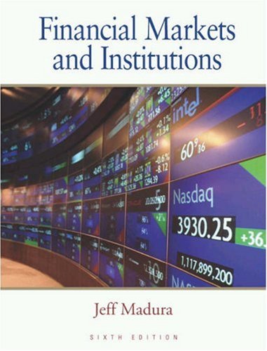 Stock image for Financial Markets and Institutions for sale by HPB-Red