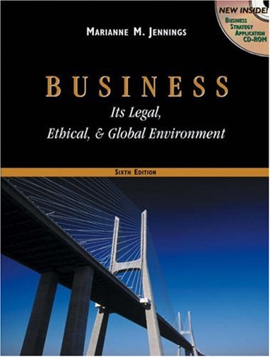 Imagen de archivo de Business: Its Legal, Ethical, and Global Environment with Infotrac College Edition a la venta por ThriftBooks-Dallas
