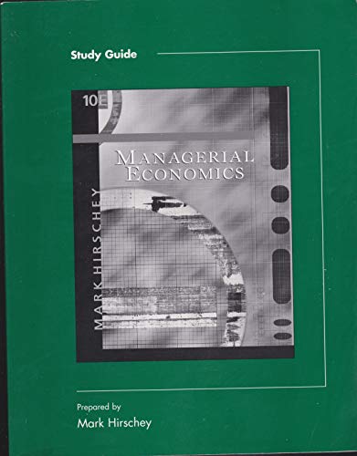 Beispielbild fr Study Guide to Accompany Managerial Economics zum Verkauf von ThriftBooks-Atlanta