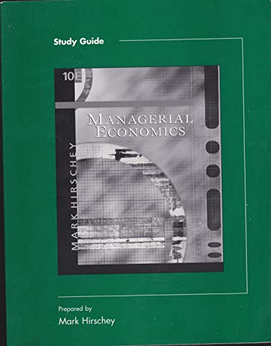 Imagen de archivo de Study Guide to Accompany Managerial Economics a la venta por ThriftBooks-Atlanta