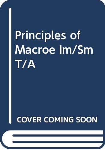 Imagen de archivo de Principles of Macroe Im/Sm T/A a la venta por Mispah books