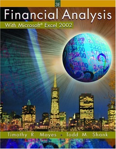9780324178241: Financial Analysis with Microsoft Excel 2002.