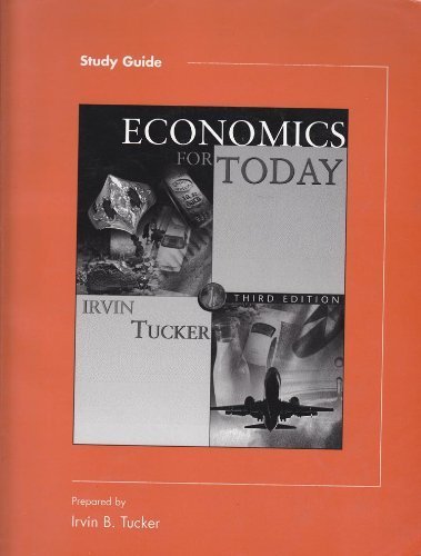 Stock image for Economics for Today -- (Study Guide) -- Third Edition for sale by gigabooks