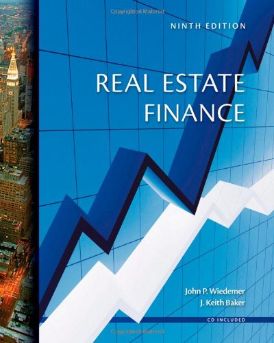 Imagen de archivo de Real Estate Finance a la venta por TextbookRush
