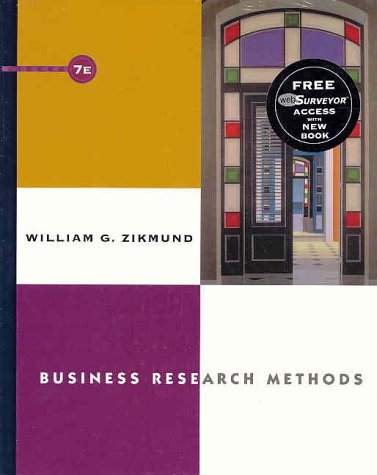 9780324182392: Business Research Methods with WebSurveyor Certificate