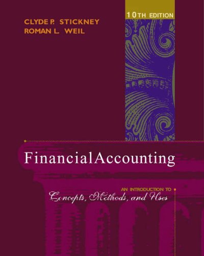 Beispielbild fr Financial Accounting: An Introduction to Concepts, Methods, and Uses zum Verkauf von Front Cover Books