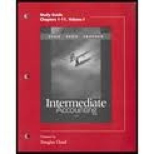 Stock image for Study Guide to accompany Intermediate Accounting for sale by HPB-Red