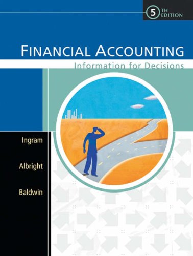 Beispielbild fr Financial Accounting: Information for Decisions zum Verkauf von HPB-Red