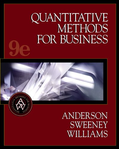 Beispielbild fr Quantitative Methods for Business, with CD-ROM, 9th edition zum Verkauf von BooksRun